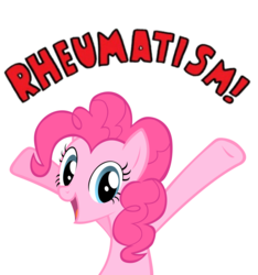 Size: 2873x3072 | Tagged: safe, pinkie pie, g4, high res, nostalgia critic, once upon a forest, rheumatism, tgwtg