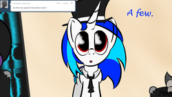 Size: 1100x619 | Tagged: safe, artist:abaddon41, dj pon-3, vinyl scratch, ask vinyl and octavia, g4