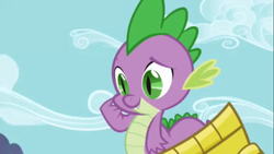 Size: 500x281 | Tagged: safe, screencap, spike, dragon, friendship is magic, g4, male, solo