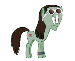 Size: 979x808 | Tagged: safe, artist:hotdiggedydemon, dreadlocks, garrett hunter, mega64, ponified