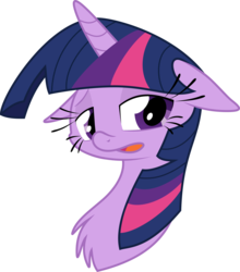 Size: 8614x9800 | Tagged: safe, artist:leadhooves, artist:leo-17-0-2, twilight sparkle, pony, g4, absurd resolution, bust, chest fluff, female, looking at you, simple background, solo, transparent background, vector