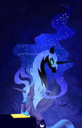 Size: 1024x1600 | Tagged: safe, artist:acidic-fire, nightmare moon, princess luna, g4, duality