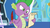 Size: 500x281 | Tagged: safe, screencap, spike, dragon, friendship is magic, g4, my little pony: friendship is magic, season 1, letter, male, open mouth, paper, quill, solo, twilight's canterlot home, wingless spike