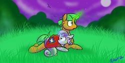 Size: 1366x686 | Tagged: safe, artist:cosmic-rust, snails, sweetie belle, g4, cmc cloak