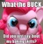 Size: 487x500 | Tagged: safe, pinkie pie, g4, baking, image macro, irl, reaction image, scrunchy face, toy, wat