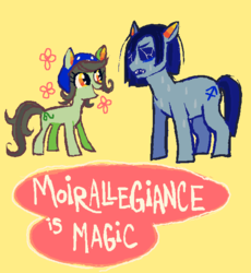 Size: 600x653 | Tagged: artist needed, source needed, safe, equius zahhak, homestuck, moirallegiance is magic, nepeta leijon, ponified