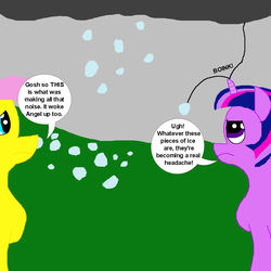 Size: 1000x1000 | Tagged: safe, artist:mastermarik, fluttershy, twilight sparkle, g4, ms paint