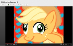 Size: 937x597 | Tagged: dead source, safe, applejack, crab pony, g4, crabjack, music, video, youtube