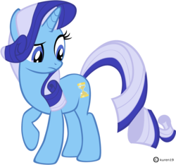 Size: 2000x1869 | Tagged: safe, artist:kuren247, minuette, rarity, pony, g4, recolor, simple background, solo, transparent background, vector