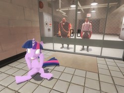 Size: 1280x960 | Tagged: safe, artist:oudieth, twilight sparkle, g4, 3d, gmod, heavy (tf2), medic, medic (tf2), team fortress 2