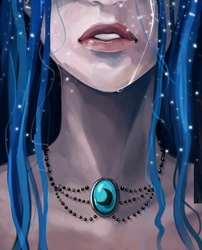 Size: 3189x3948 | Tagged: safe, artist:nightmaremoonluna, princess luna, human, g4, close-up, crying, female, high res, humanized, solo