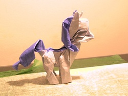 Size: 800x600 | Tagged: safe, artist:hiroshi-tea, rarity, pony, g4, craft, origami, papercraft, photo, solo