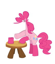 Size: 1800x2096 | Tagged: safe, pinkie pie, earth pony, pony, g4, simple background, small head, tiny head, transparent background