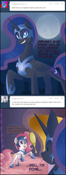 Size: 1018x2683 | Tagged: source needed, useless source url, safe, nightmare moon, princess celestia, ask gamer luna, g4, ask, tumblr