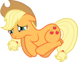 Size: 10000x7955 | Tagged: safe, artist:teiptr, applejack, earth pony, pony, g4, absurd resolution, applejack's hat, breakdown, cowboy hat, crying, crying on the outside, depressed, female, floppy ears, frown, hat, mare, sad, simple background, solo, stetson, teary eyes, transparent background, unhapplejack, vector