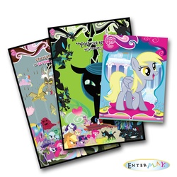 Size: 1500x1500 | Tagged: safe, applejack, derpy hooves, discord, fluttershy, lyra heartstrings, minuette, pinkie pie, princess cadance, princess celestia, queen chrysalis, rainbow dash, rarity, shining armor, twilight sparkle, twinkleshine, changeling, pegasus, pig, pony, rabbit, g4, official, apple, balloon, female, heartstrings, hubble, mare, merchandise, poster, the hub