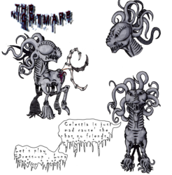 Size: 1605x1630 | Tagged: safe, artist:darkone10, oc, oc only, eldritch abomination, monster, solo