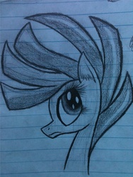 Size: 768x1024 | Tagged: safe, artist:obstreperoussynapse, oc, oc only, pony, female, mane, mare, traditional art