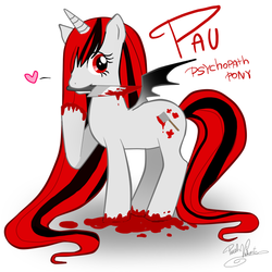 Size: 800x800 | Tagged: safe, oc, oc only, alicorn, bat pony, bat pony alicorn, pony, alicorn oc, blood, edgy, knife