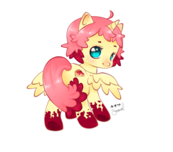 Size: 800x700 | Tagged: safe, artist:kiokulovescheesecake, oc, oc only, alicorn, pony, alicorn oc, filly