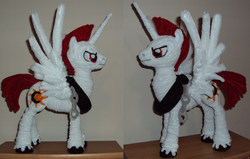Size: 900x572 | Tagged: safe, artist:ponycrafter, oc, oc only, alicorn, pony, pipe cleaners