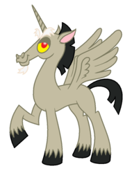 Size: 700x919 | Tagged: safe, artist:aleximusprime, discord, alicorn, pony, g4, male, simple background, solo, species swap, transparent background
