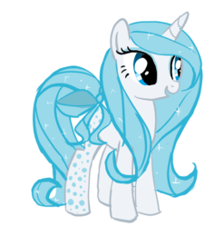 Size: 504x511 | Tagged: safe, artist:marytheechidna, oc, oc only, oc:snow crystal, pony, unicorn