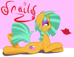 Size: 1300x1000 | Tagged: safe, artist:kryptchild, snails, pony, unicorn, g4, crossdressing, eyeshadow, lipstick, male, trap