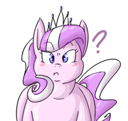 Size: 771x730 | Tagged: safe, artist:secretgoombaman12345, diamond tiara, ask chubby diamond, g4, ask, fat, solo, tumblr