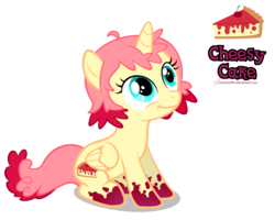 Size: 4000x3200 | Tagged: safe, artist:lisajennifer, oc, oc only, oc:cheesy cake, alicorn, pony, alicorn oc, simple background, transparent background