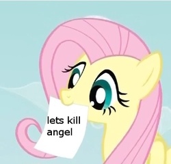 Size: 323x310 | Tagged: safe, fluttershy, g4, exploitable meme, fluttershy's note meme, meme