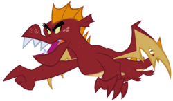 Size: 10000x5862 | Tagged: safe, artist:rainbowderp98, garble, dragon, g4, absurd resolution, simple background, transparent background, vector