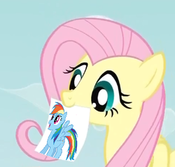 Size: 324x309 | Tagged: safe, fluttershy, rainbow dash, g4, exploitable meme, fluttershy's note meme, meme