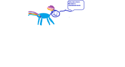 Size: 1674x901 | Tagged: safe, rainbow dash, g4, 1000 hours in ms paint, ms paint, simple background, solo, speech bubble, white background