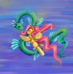 Size: 700x707 | Tagged: safe, artist:maytee, fluttershy, lizard, reptile, g4