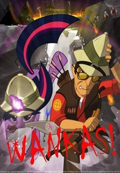 Size: 1070x1545 | Tagged: safe, artist:mahsira, twilight sparkle, g4, sniper, sniper (tf2), team fortress 2