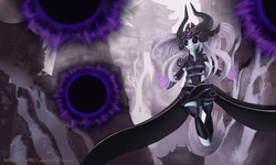 Size: 1250x750 | Tagged: safe, artist:crux9011, league of legends, ponified, syndra