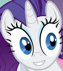 Size: 350x397 | Tagged: source needed, safe, edit, screencap, rarity, pony, g4, inverted mouth, solo