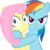 Size: 892x896 | Tagged: safe, artist:madmax, edit, vector edit, fluttershy, rainbow dash, pegasus, pony, g4, female, hug, inverted mouth, lesbian, mine!, possessive, ship:flutterdash, shipping, simple background, transparent background, vector