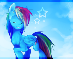 Size: 1168x946 | Tagged: safe, artist:imalou, rainbow dash, pony, g4, female, solo