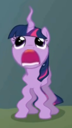 Size: 252x447 | Tagged: safe, edit, edited screencap, screencap, twilight sparkle, g4, inverted mouth, ripples