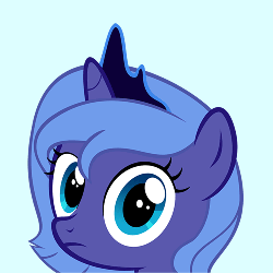Size: 500x500 | Tagged: safe, princess luna, alicorn, pony, g4, animated, cute, female, filly, image macro, seriously, solo, woona