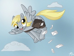 Size: 900x686 | Tagged: safe, artist:keyfeathers, derpy hooves, pegasus, pony, g4, female, mare, solo