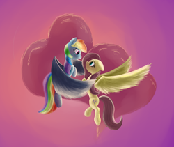 Size: 1900x1600 | Tagged: safe, artist:hiponov, fluttershy, rainbow dash, g4, female, heart, lesbian, ship:flutterdash, shipping