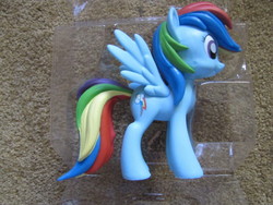 Size: 800x600 | Tagged: safe, rainbow dash, pegasus, pony, g4, female, funko, irl, mare, photo, prototype, solo, toy