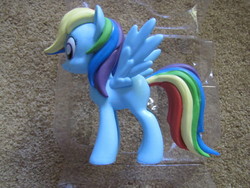 Size: 800x600 | Tagged: safe, rainbow dash, pegasus, pony, g4, female, funko, irl, mare, photo, prototype, solo, toy