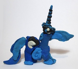 Size: 500x446 | Tagged: safe, artist:olivia-vt, princess luna, pony, g4, clay, female, photo, sculpture, solo, traditional art