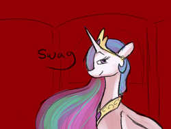 Size: 1024x768 | Tagged: safe, artist:captain mwai, princess celestia, pony, g4, female, solo, swag