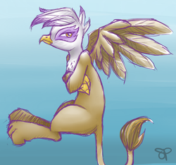 Size: 640x600 | Tagged: safe, artist:stoney pony, gilda, griffon, g4