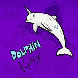 Size: 900x900 | Tagged: safe, artist:aeniug2, rarity, dolphin, g4, dolphified, horn, solo, species swap